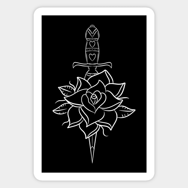 SOME ROSES HAVE BIGGER THORNS THAN OTHER ROSES Sticker by roxiqt